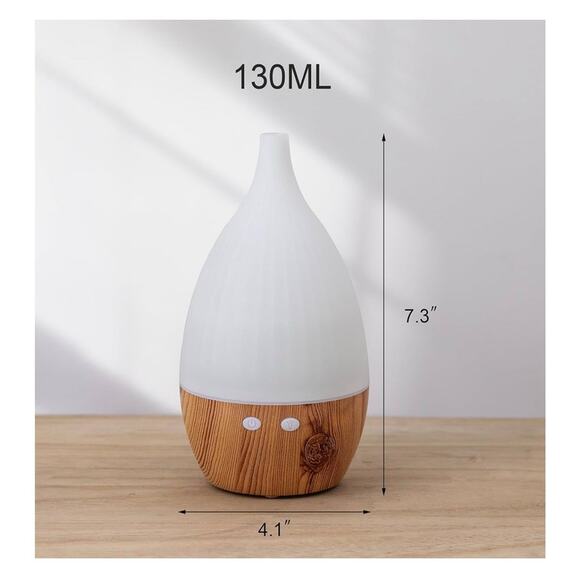 Essential Oil Diffuser with Humidifying, Aromatherapy Diffuser 7 LED Colors - Picture 6 of 6